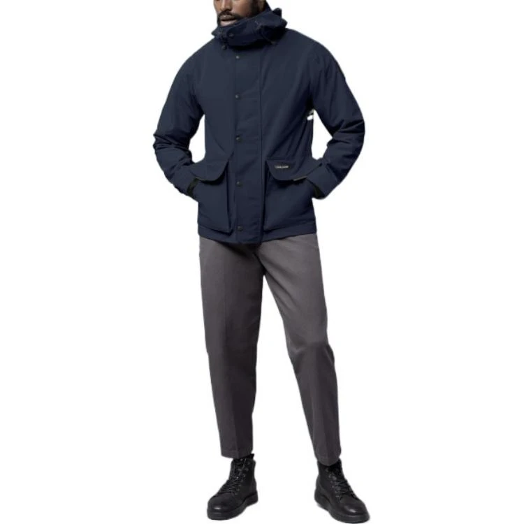 商品[国内直发] Canada Goose|加拿大鹅 黑标 FW22 Lockeport 轻薄夹克 男款 海军蓝,价格¥5624,第5张图片详细描述