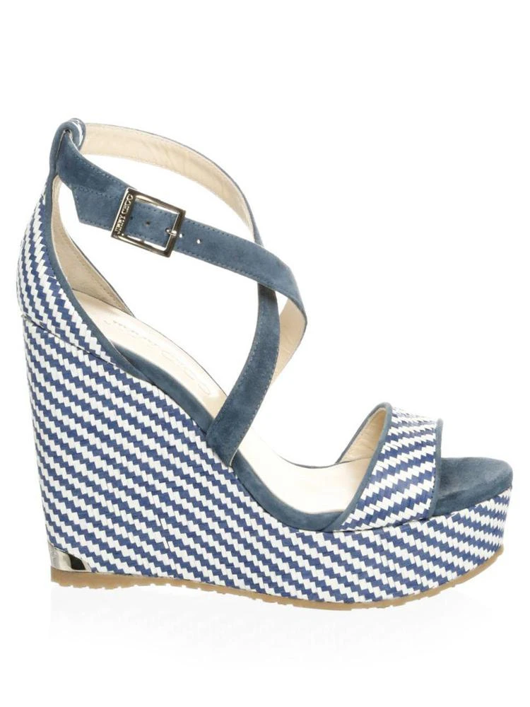 商品Jimmy Choo|Woven Wedge Sandals,价格¥1650,第5张图片详细描述