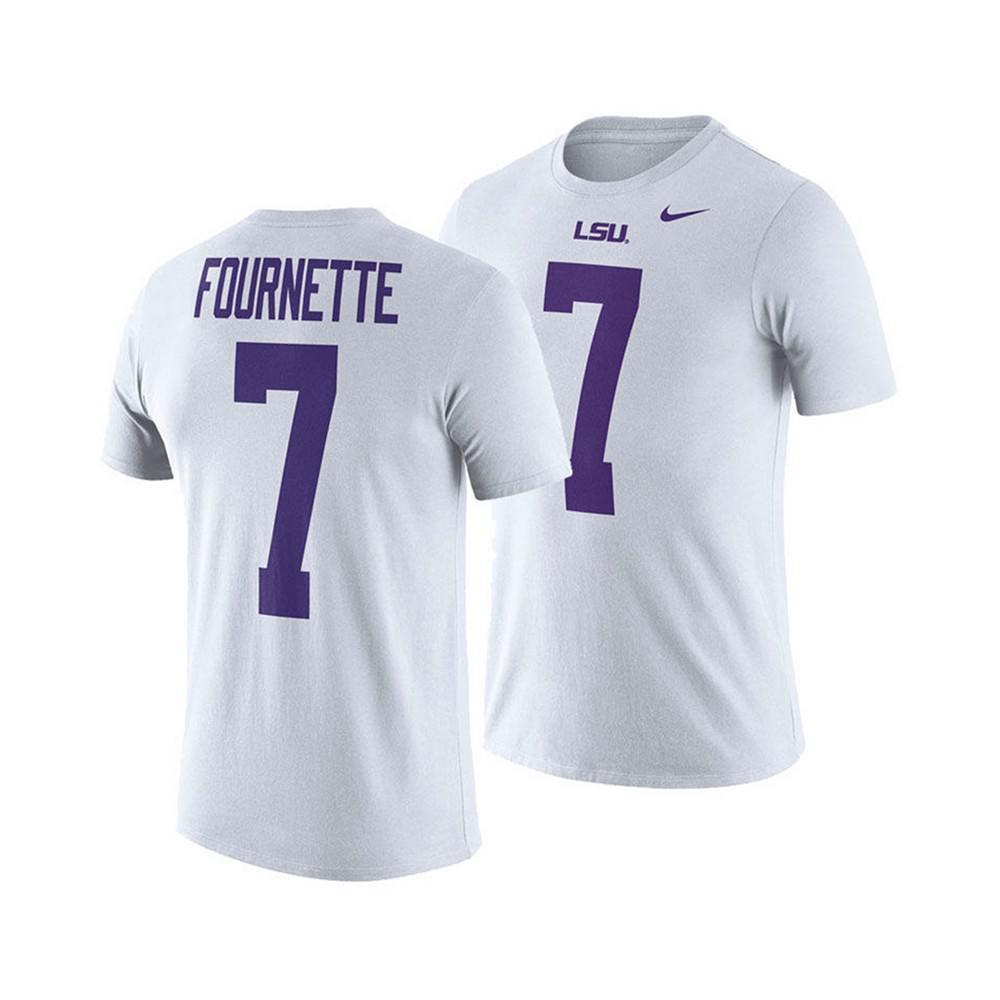 商品NIKE|Men's Leonard Fournette LSU Tigers Name and Number T-Shirt,价格¥259,第1张图片