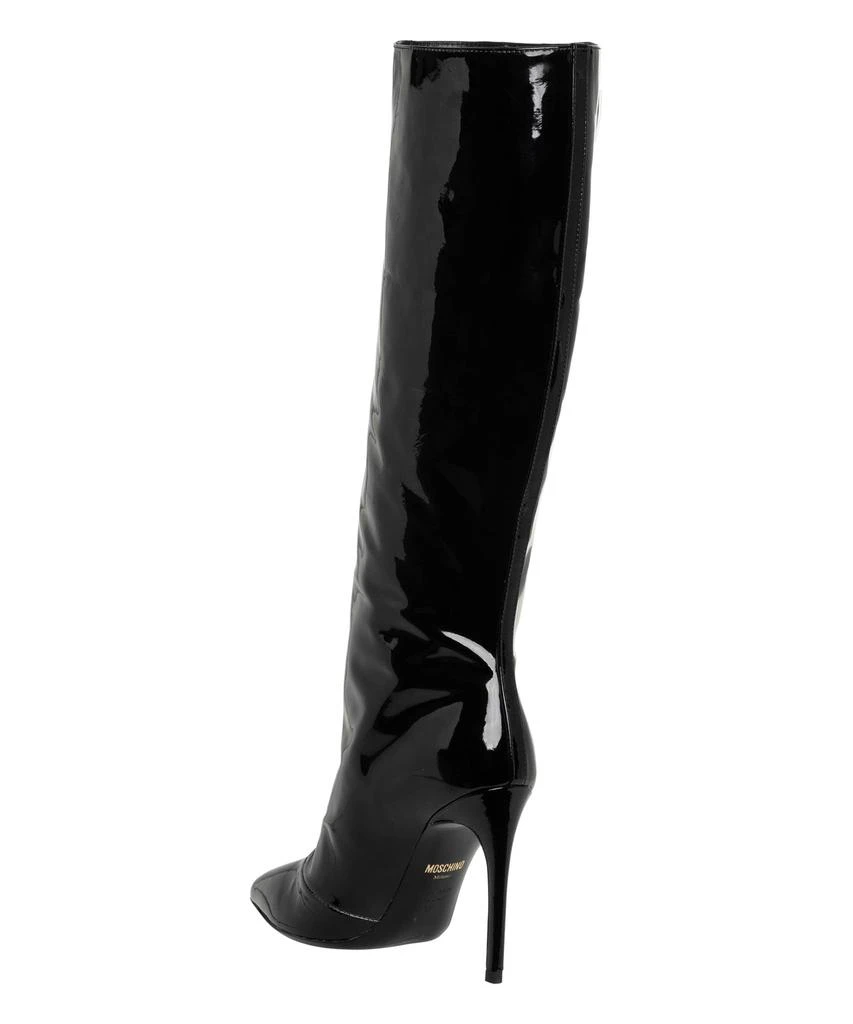 商品Moschino|Moschino Leather Heeled Boots,价格¥3008,第3张图片详细描述