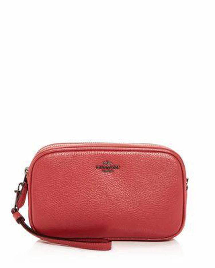 商品Coach|Box Program Polished Pebbled Leather Crossbody Clutch,价格¥685,第1张图片