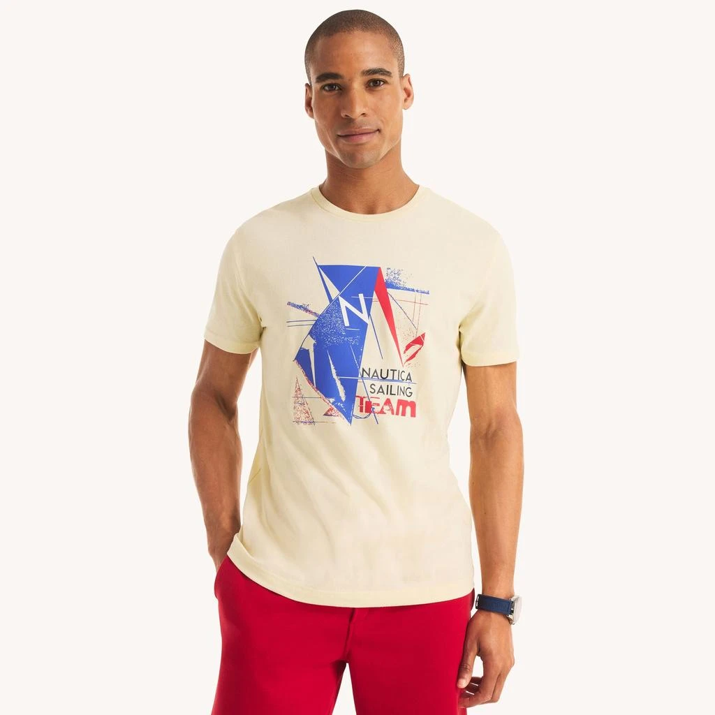 商品Nautica|Mens Sailing Team Graphic T-Shirt,价格¥118,第1张图片详细描述