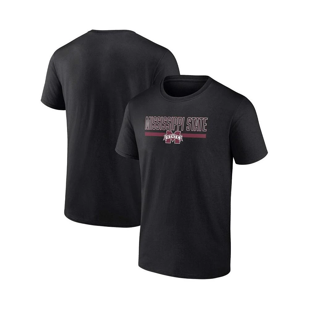 商品Fanatics|Men's Branded Black Mississippi State Bulldogs Classic Inline Team T-shirt,价格¥190,第1张图片