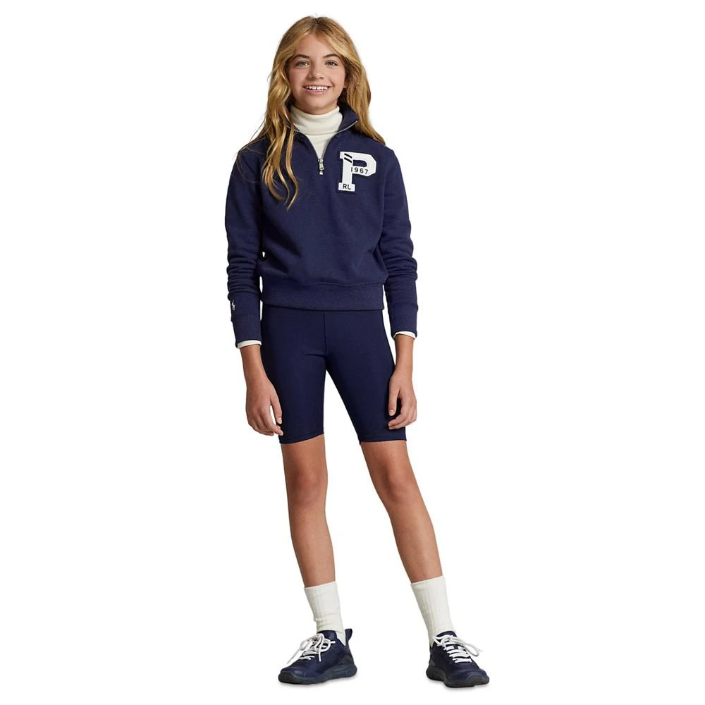商品Ralph Lauren|Big Girls Long Sleeves Letterman Fleece Pullover,价格¥129,第3张图片详细描述