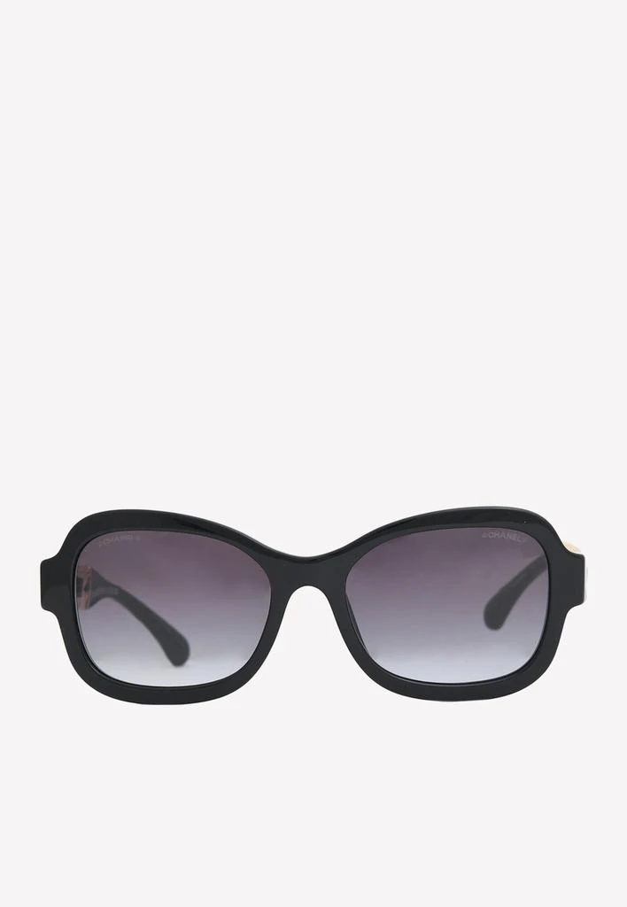 商品Chanel|Rectangular Chain Sunglasses,价格¥3182,第1张图片