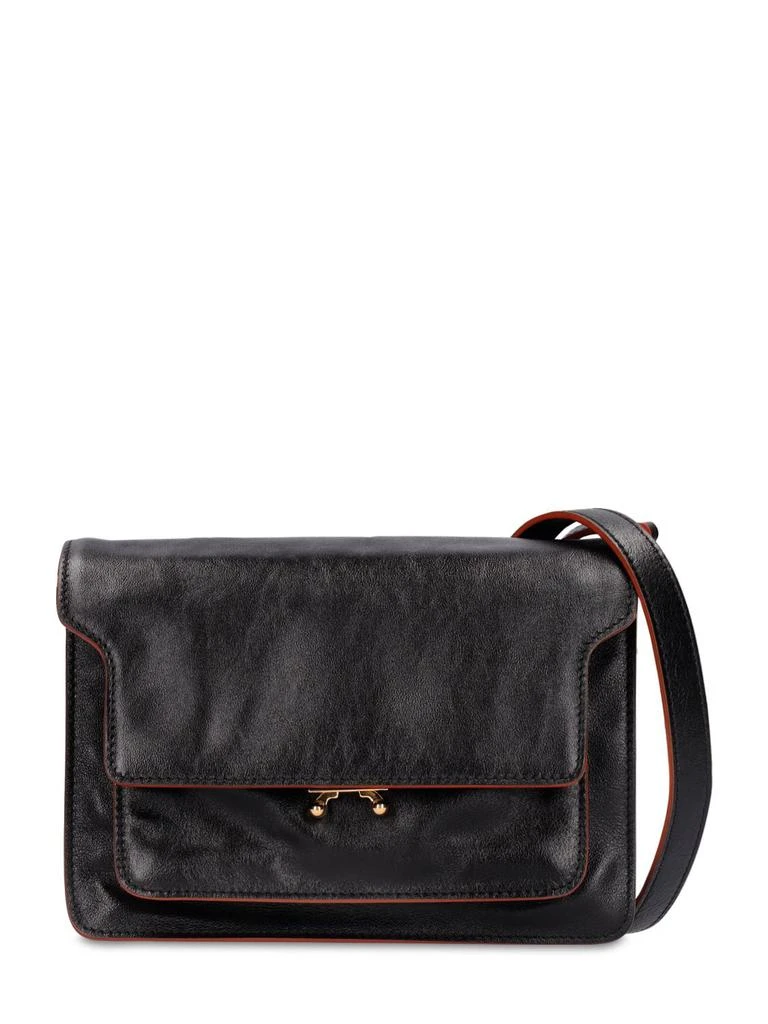 商品Marni|Medium Trunk Soft Leather Shoulder Bag,价格¥14346,第2张图片详细描述