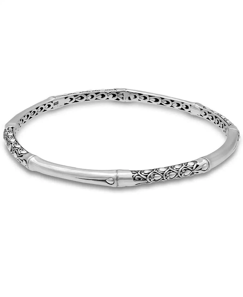 商品DEVATA|Bali Bamboo Bangle Bracelet in Sterling Silver,价格¥524,第1张图片