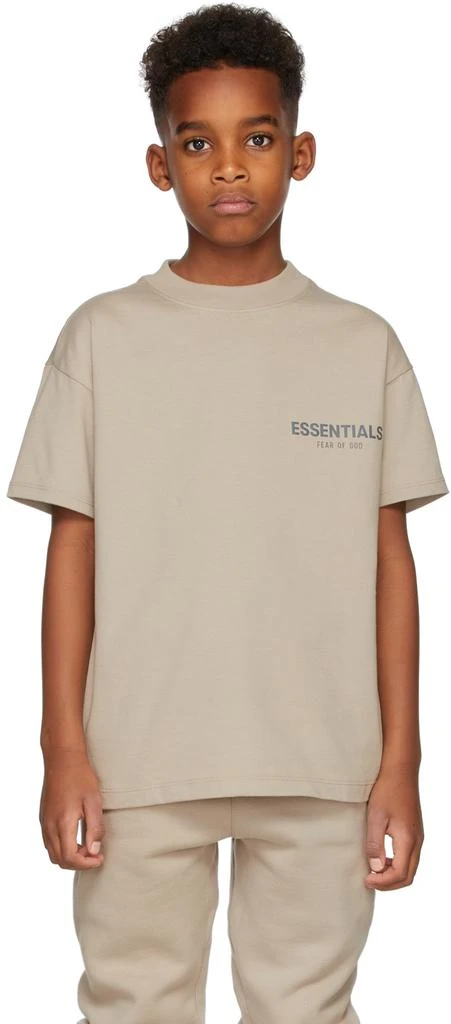 商品Essentials|Kids Tan Jersey T-Shirt,价格¥227,第2张图片详细描述