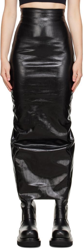 商品Rick Owens|黑色 Pillar 合成皮革半身裙,价格¥6728,第1张图片