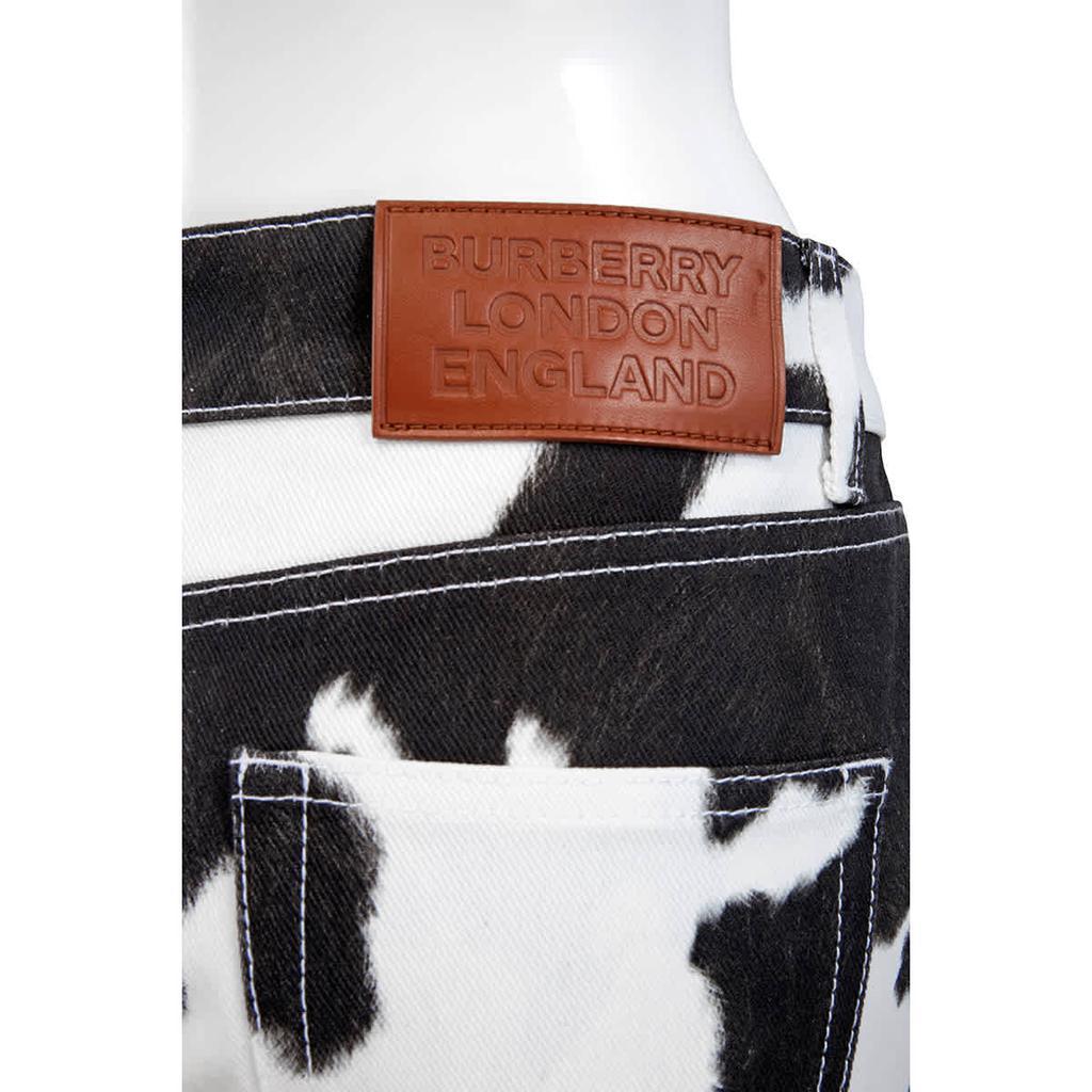 商品Burberry|Burberry Cow Print Straight-fit Denim Jeans, Waist Size 26,价格¥1207-¥1278,第5张图片详细描述