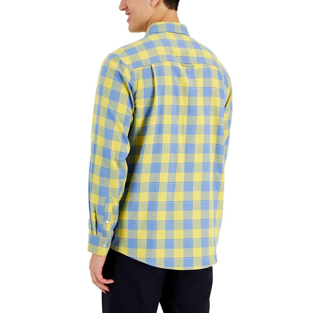 商品Club Room|Men's Tac Plaid Double Faced Woven Long-Sleeve Shirt, Created for Macy's,价格¥159,第2张图片详细描述