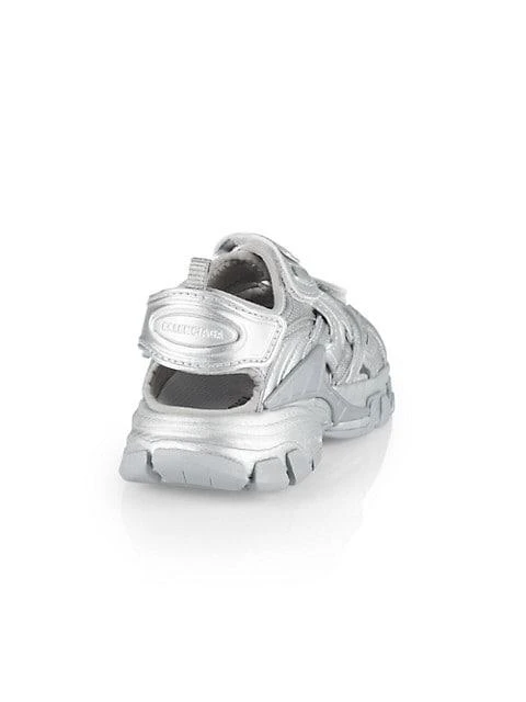 商品Balenciaga|Little Kid's &amp; Kid's Metallic Track Double Touch-Strap Sandals,价格¥1288,第2张图片详细描述