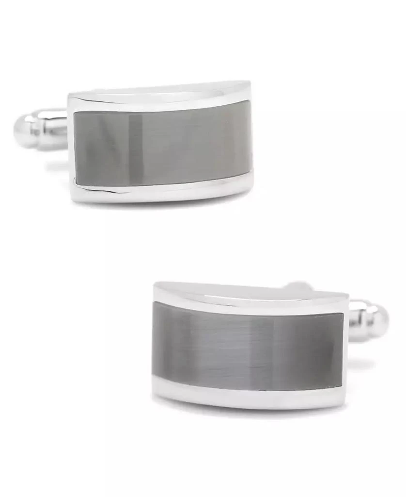 商品Cufflinks Inc.|Grey Cat's Eye Bridged Cufflinks,价格¥450,第1张图片