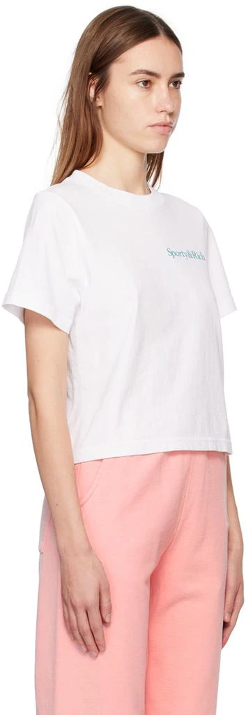 商品Sporty & Rich|White New Health T-Shirt,价格¥308,第2张图片详细描述