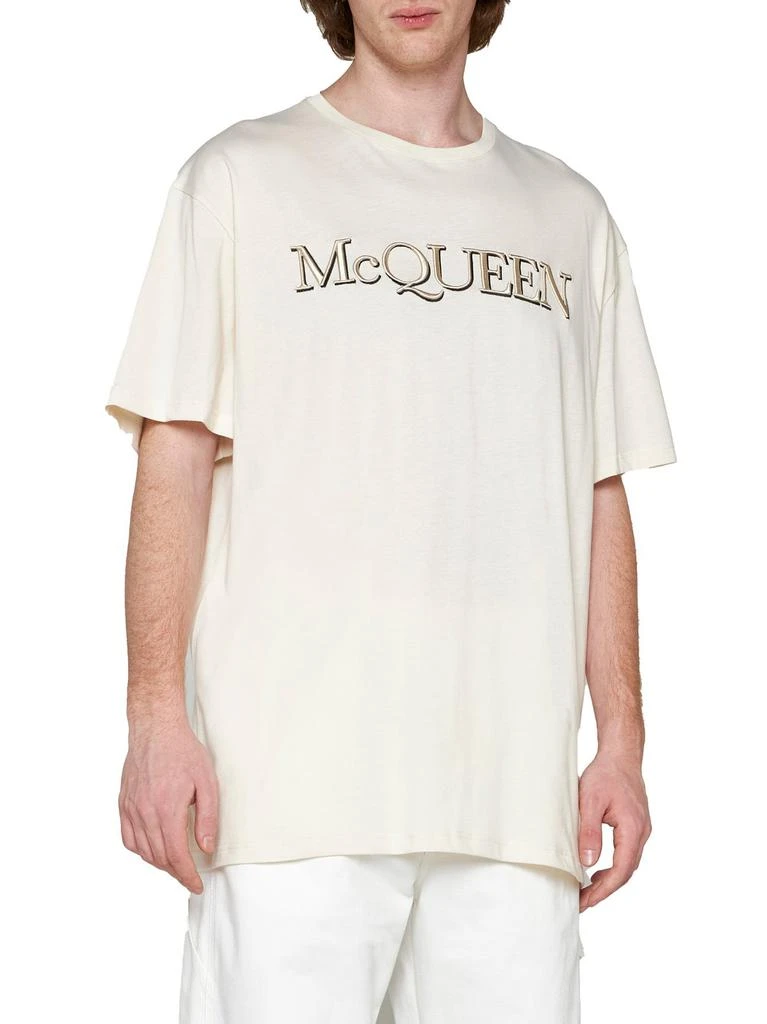 商品Alexander McQueen|Alexander McQueen Logo Printed Crewneck T-Shirt,价格¥1853,第2张图片详细描述