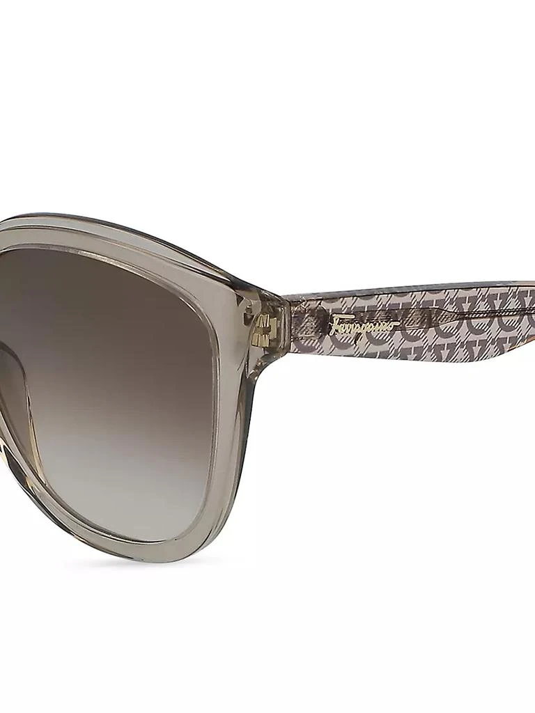 商品Salvatore Ferragamo|Gancini 53MM Round Sunglasses,价格¥2146,第3张图片详细描述