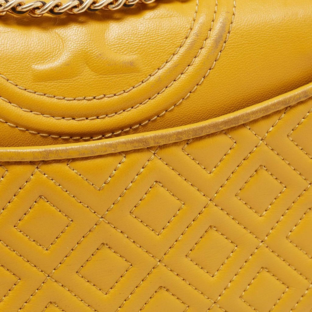 商品[二手商品] Tory Burch|Tory Burch Yellow Leather Small Fleming Crossbody Bag,价格¥2462,第5张图片详细描述