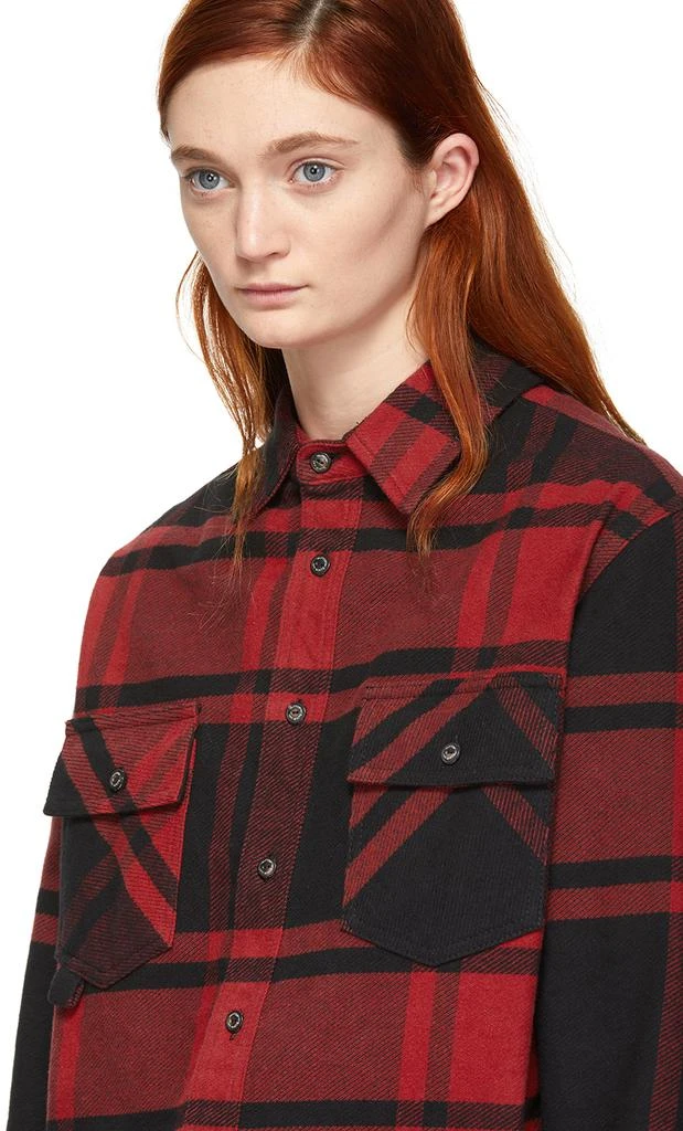 商品Off-White|Black & Red Flannel Stencil Shirt,价格¥5062,第4张图片详细描述