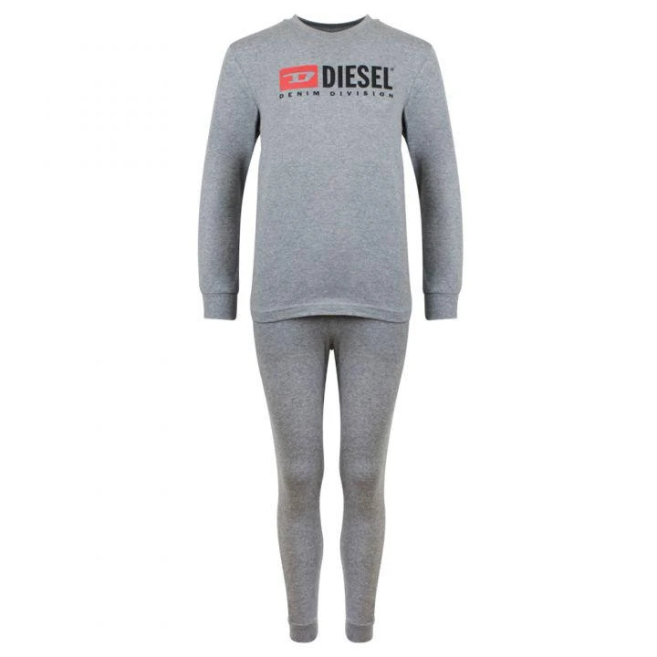 商品Diesel|Grey Cotton Logo Pyjamas,价格¥178,第1张图片