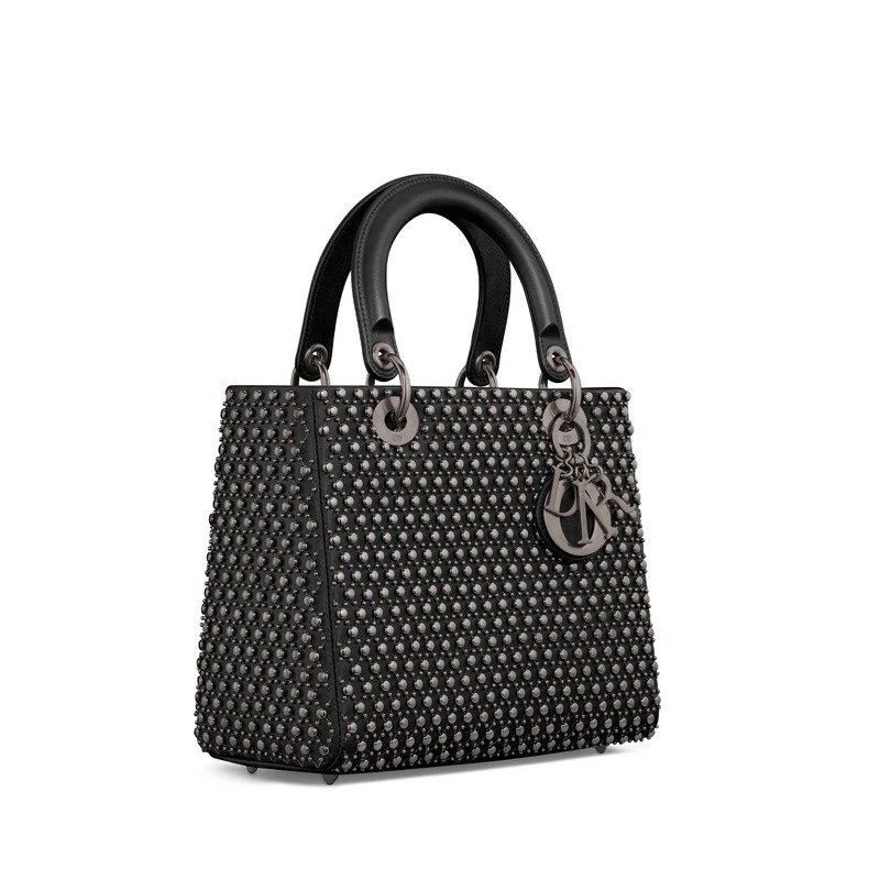商品Dior|Dior 迪奥 Lady Dior系列女士银色牛皮手提包,价格¥62332,第5张图片详细描述