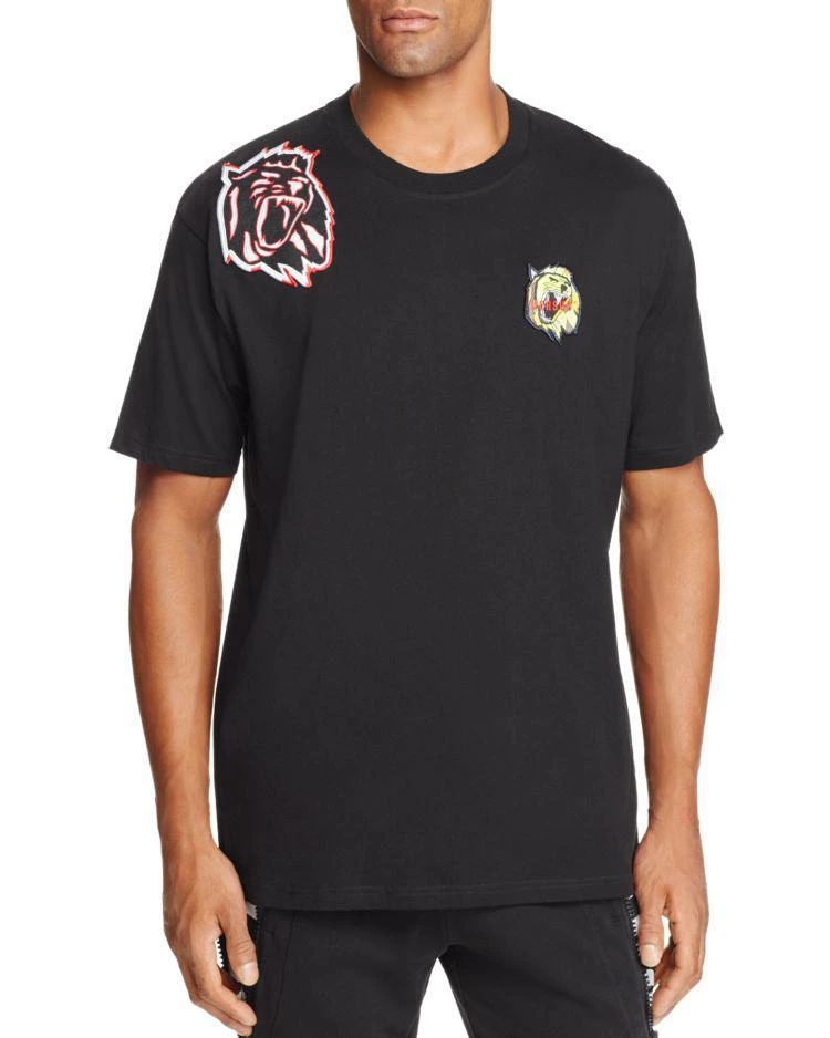 商品Versus Versace|Lion Patches Crewneck Short Sleeve Tee,价格¥678,第1张图片