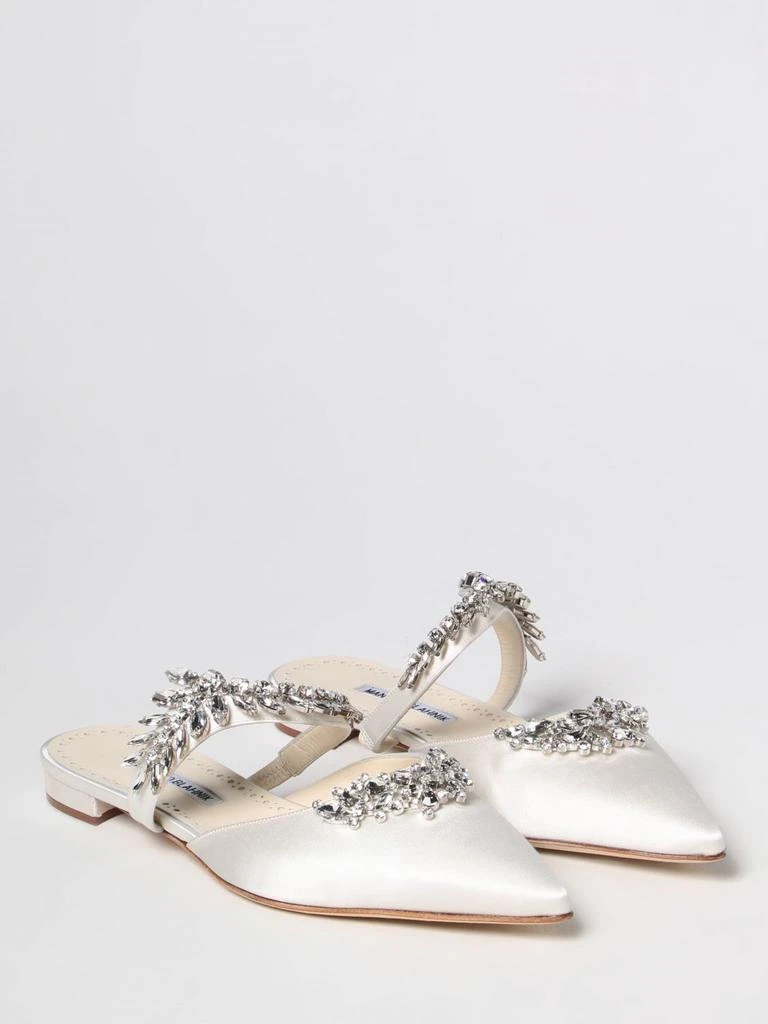 商品Manolo Blahnik|Lurum Manolo Blahnik ballet flat in satin,价格¥6206,第2张图片详细描述