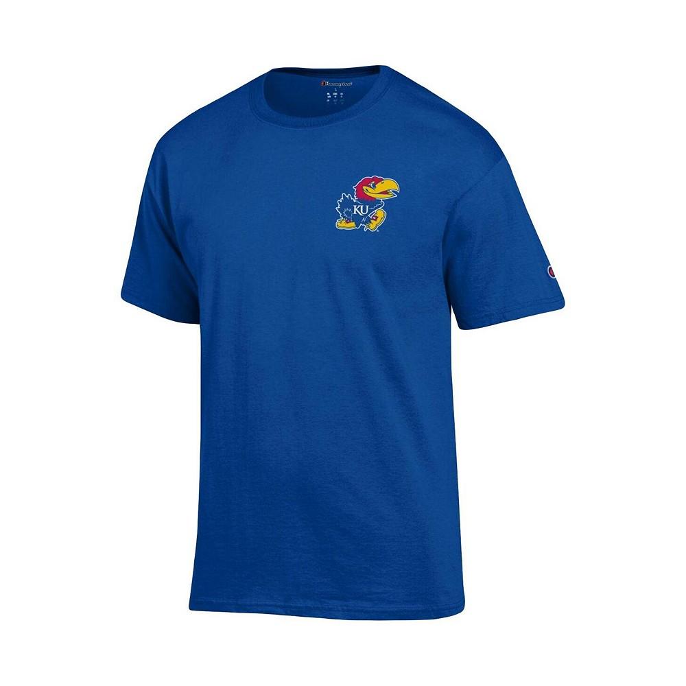 Men's Royal Kansas Jayhawks Stack 2-Hit T-shirt商品第3张图片规格展示