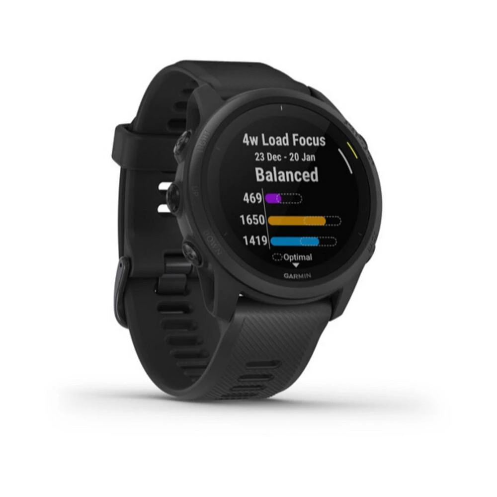 商品Garmin|Unisex Forerunner 745 Black Silicone Strap Smart Watch 43.8mm,价格¥3745,第2张图片详细描述