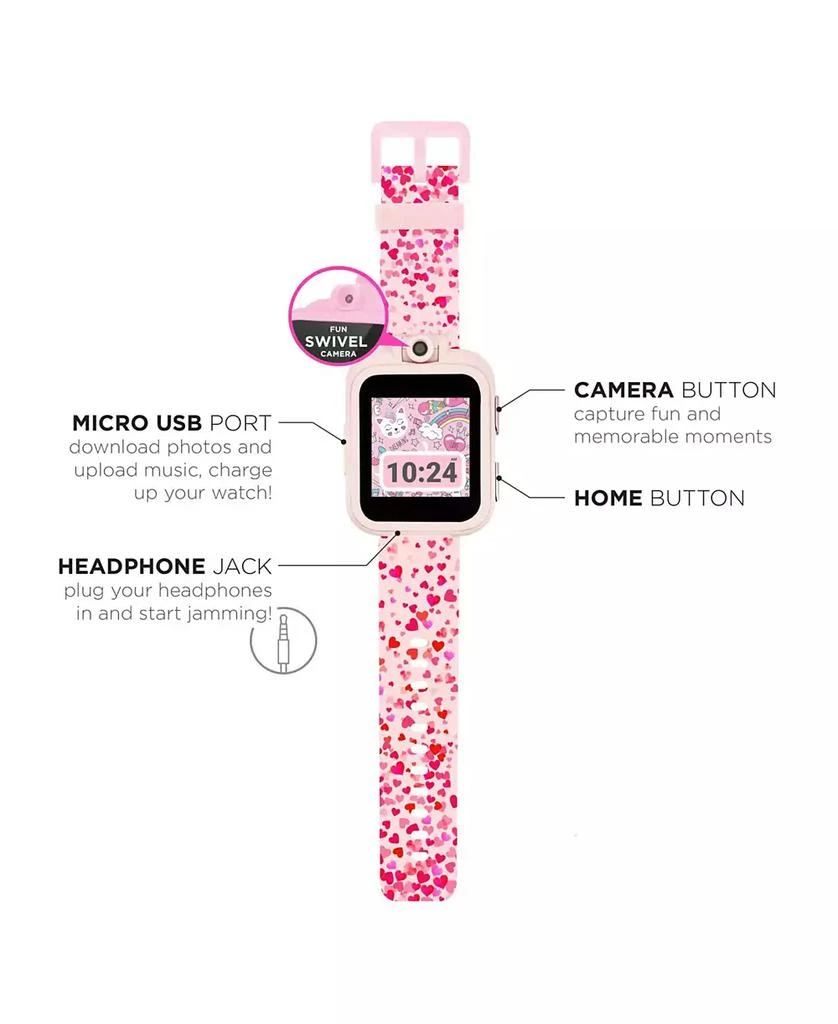 商品Playzoom|Kid's 2 Blush Hearts Tpu Strap Smart Watch,价格¥187,第4张图片详细描述