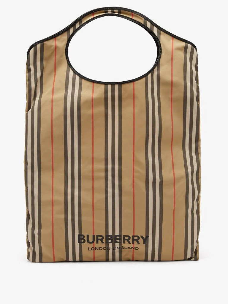 商品Burberry|Icon-stripe recycled-fibre tote bag,价格¥2856,第1张图片