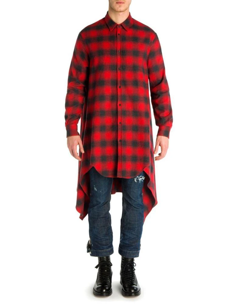 商品DSQUARED2|Checkered Cotton Flannel,价格¥1774,第1张图片