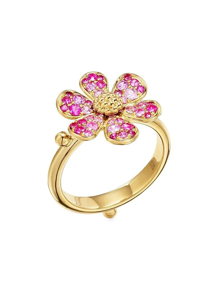 商品Temple St. Clair|Florence86 18K Yellow Gold & Multi-Gemstone Flower Ring,价格¥35494,第1张图片