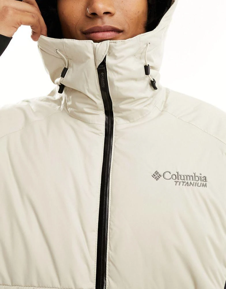 商品Columbia|Columbia Roaring Fork down ski jacket in stone,价格¥2608,第2张图片详细描述