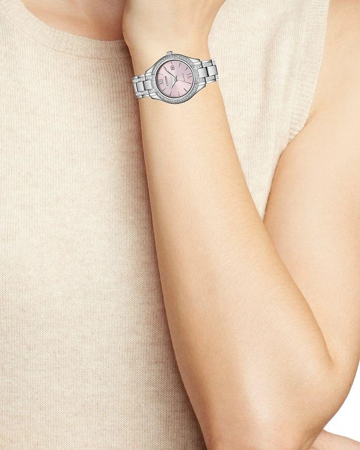 商品Citizen|Women's Crystal-Accent Stainless Steel Bracelet Watch, 30mm,价格¥2946,第2张图片详细描述