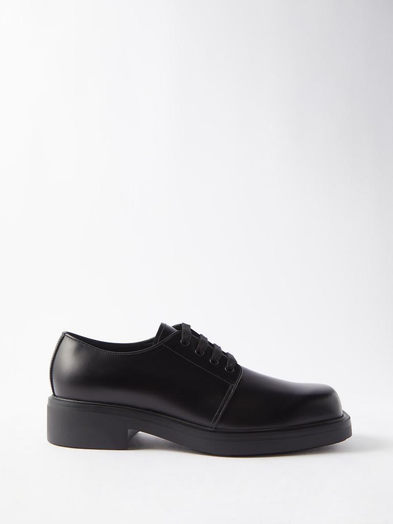 Square-toe leather Derby shoes商品第1张图片规格展示