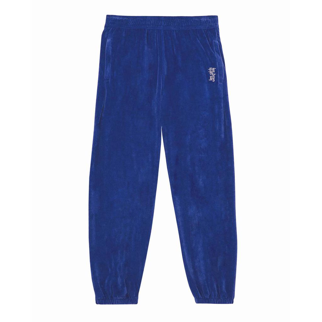 Les Girls Les Boys Women's Velour Sweats Loose Fit Joggers - Blue商品第1张图片规格展示
