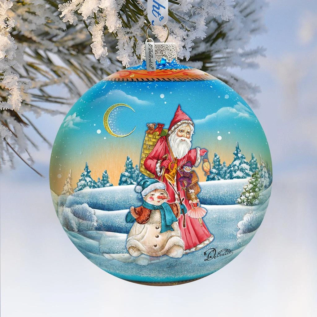 商品G. DeBrekht|Designocracy Winter Village Glass Ornament, handpainted LE by G.DeBrekht,价格¥667,第2张图片详细描述