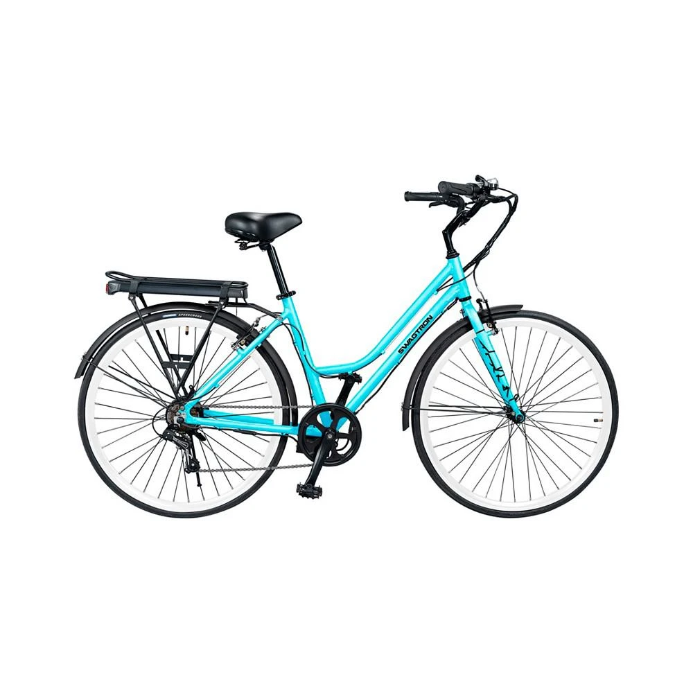 商品Swagtron|EB-9 Step-Through City E-Bike with Shimano 7-Speed Removable Battery,价格¥5958,第2张图片详细描述