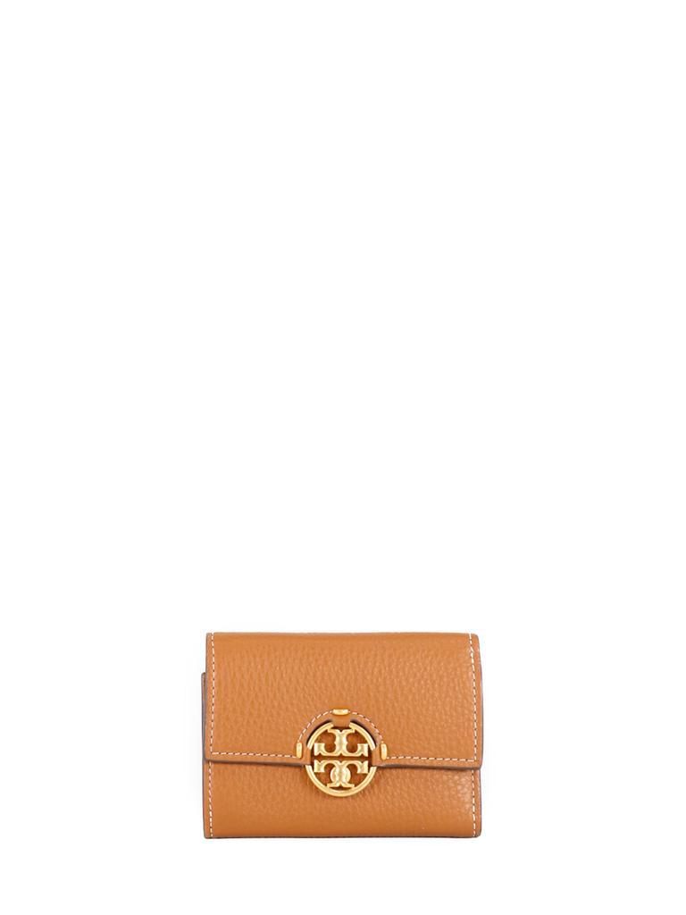 商品Tory Burch|Kira leather-colored wallet with logo,价格¥1176,第1张图片