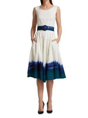 商品SAMANTHA SUNG|Florance Los Cabos-Print Stretch Cotton Dress,价格¥2808,第1张图片
