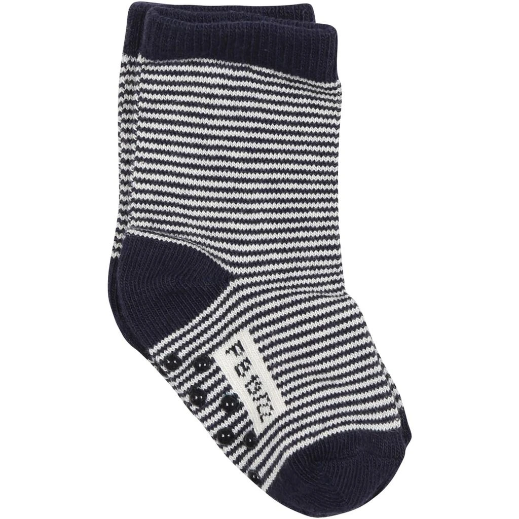 商品PETIT BATEAU|Blue Socks For Baby Boy With Stripes,价格¥391,第1张图片