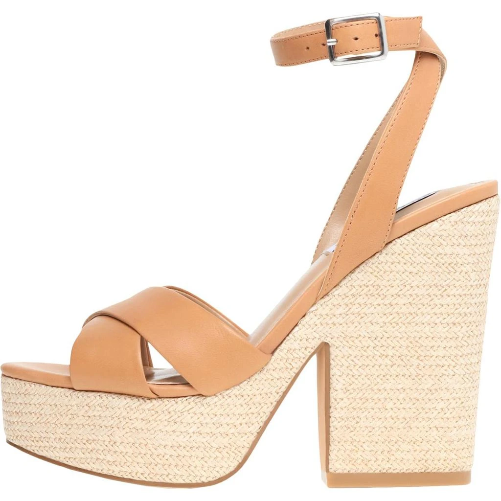商品Steve Madden|Steve Madden Womens Jina Leather Ankle Strap Heel Sandals,价格¥231,第3张图片详细描述