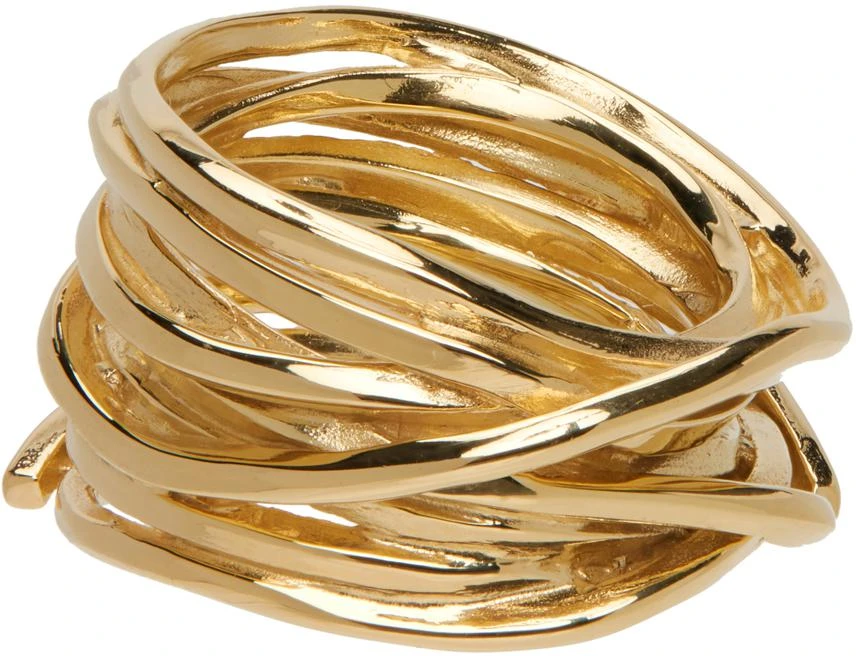 商品Completedworks|Gold 'Why Am I Here And Not Somewhere Else' Ring,价格¥2785,第3张图片详细描述