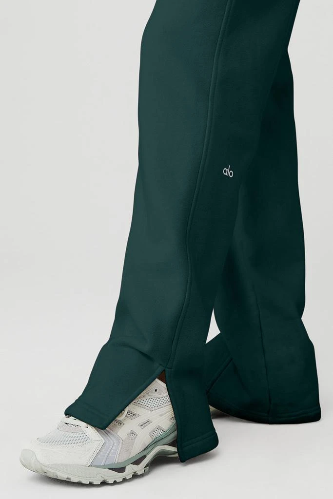 商品Alo|High-Waist Free Time Straight Leg Sweatpant - Midnight Green,价格¥954,第5张图片详细描述