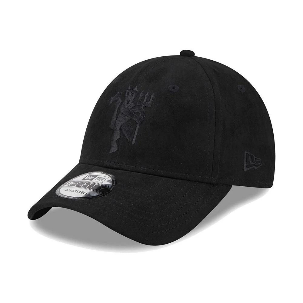 商品New Era|Women's Black Manchester United Suede 9FORTY Adjustable Hat,价格¥200,第1张图片