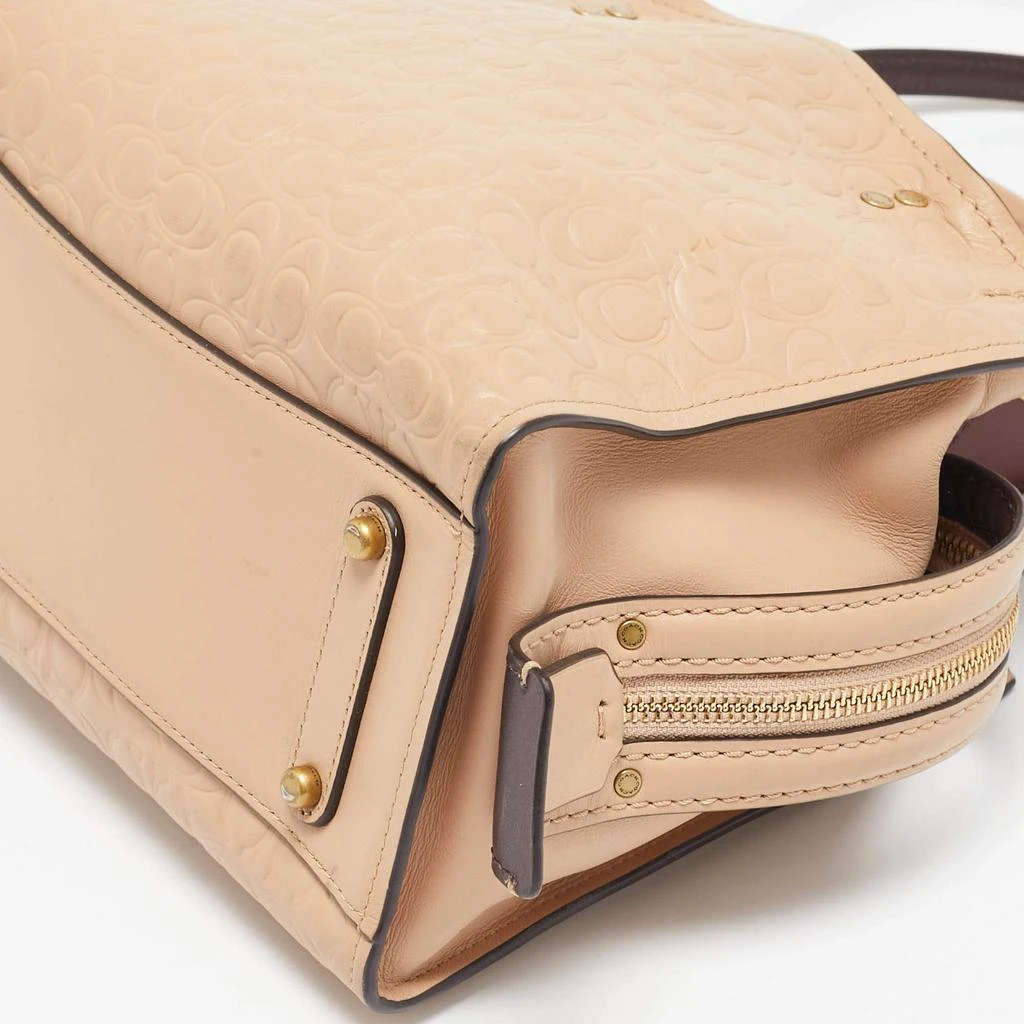 Coach Beige Signature Leather Rogue Tote 商品