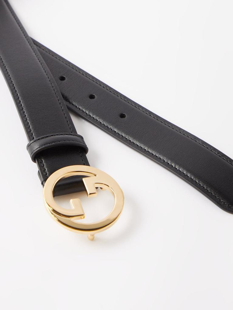 商品Gucci|New Blondie GG-logo leather belt,价格¥2860,第4张图片详细描述