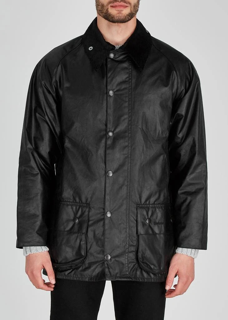 商品Barbour|Beaufort black waxed cotton jacket,价格¥2706,第2张图片详细描述