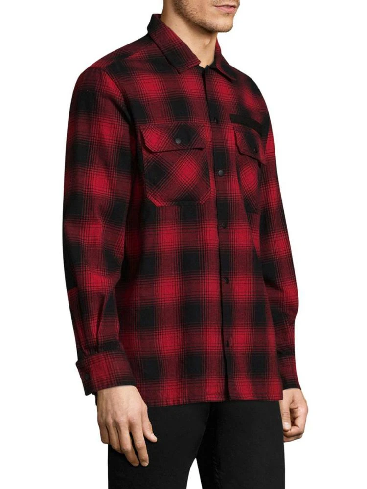 商品Ovadia & Sons|Plaid Cotton Casual Button-Down Shirt,价格¥596,第3张图片详细描述