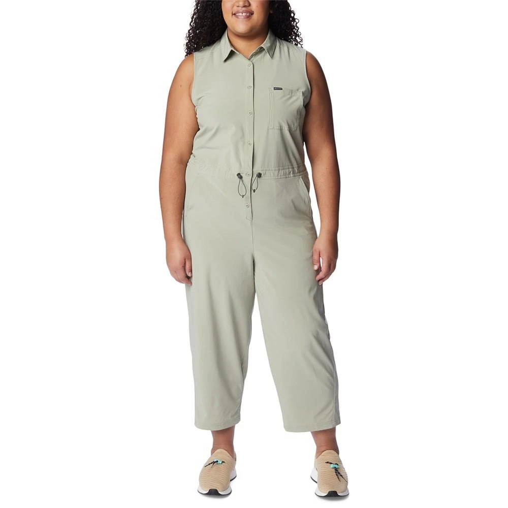 商品Columbia|Plus Size Anytime Flex Button-Front Romper,价格¥320,第1张图片